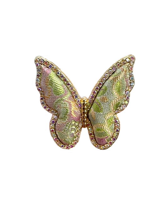 Sudi Twelve Flower Goddesses Song Brocade Butterfly Ring | 苏地十二花神宋锦蝴蝶戒指