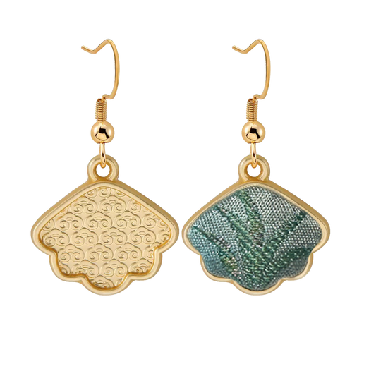 Song Brocade Handmade Earrings | Bright Spring Scenery 春和景明宋锦手工耳环