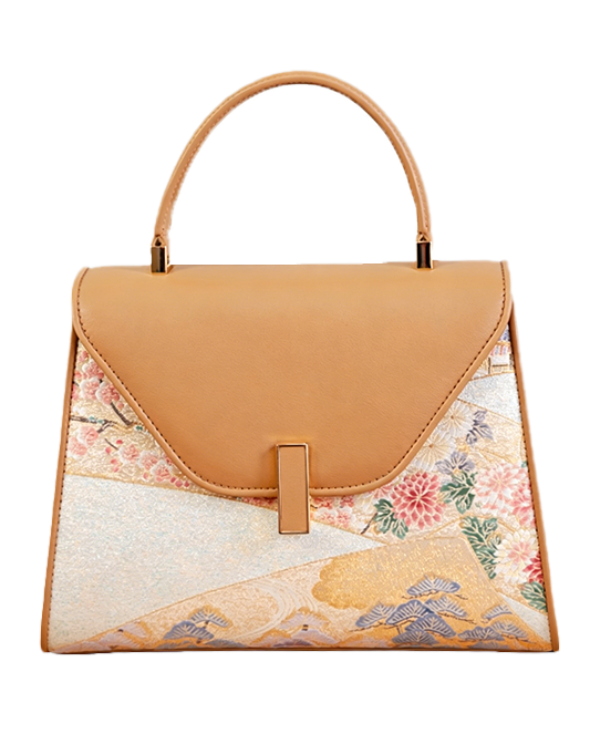 Wave Flower Pine Nishijin Weave Handbag | 澜花松西阵织手提包