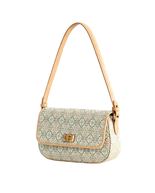 Shangjiukai Victory Motif Song Brocade Crossbody Bag | 上久楷定胜纹宋锦斜挎包