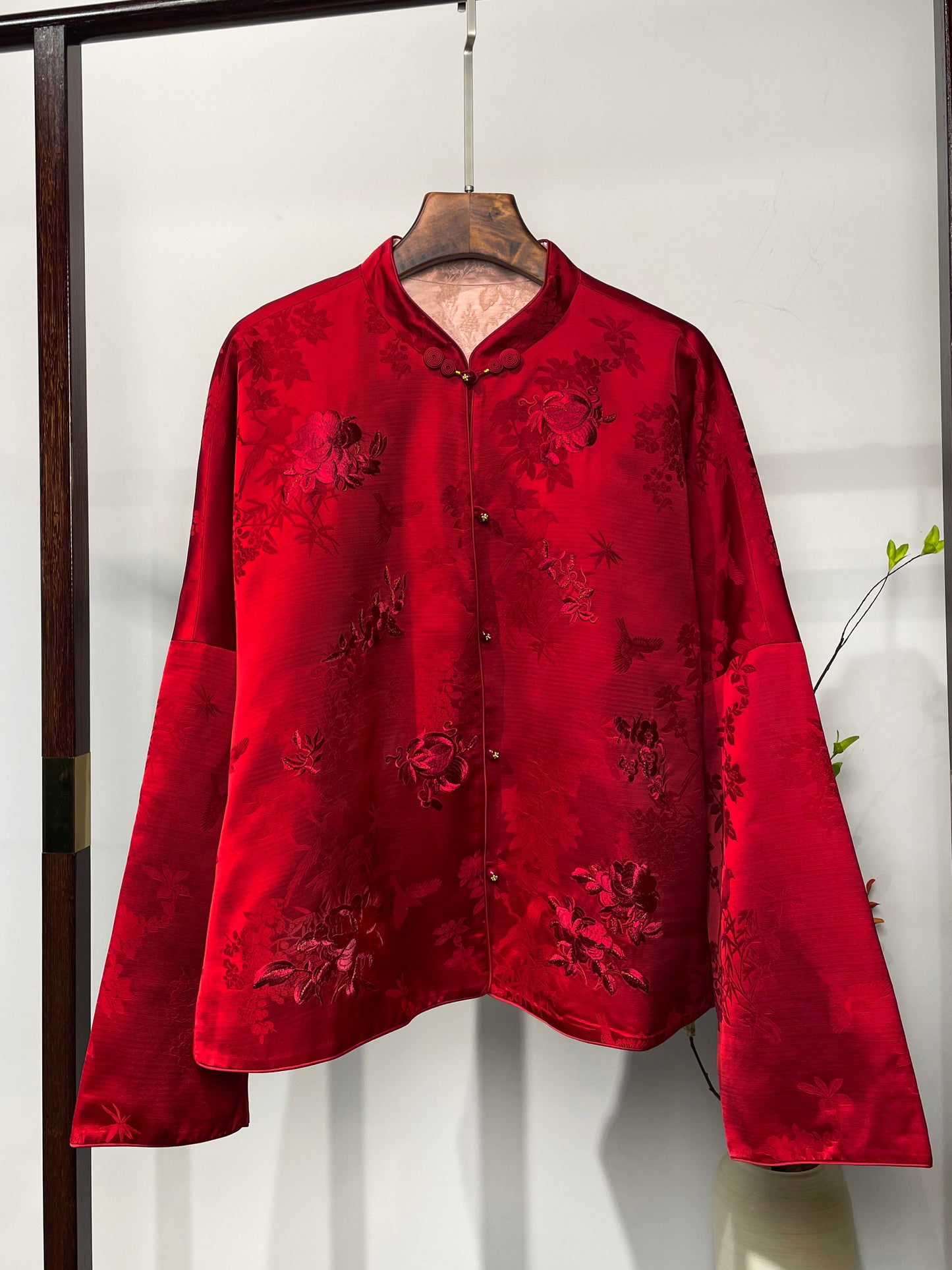 Coat・Magpie & Peach Pattern 喜上眉梢寿桃外套