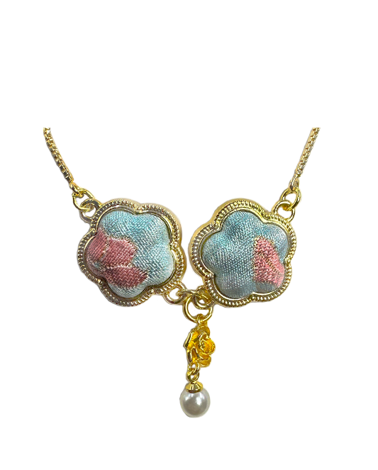 Li Dexi Peach Forest Bai Ze Song Brocade Bracelet | 李德喜桃林白泽宋锦手链