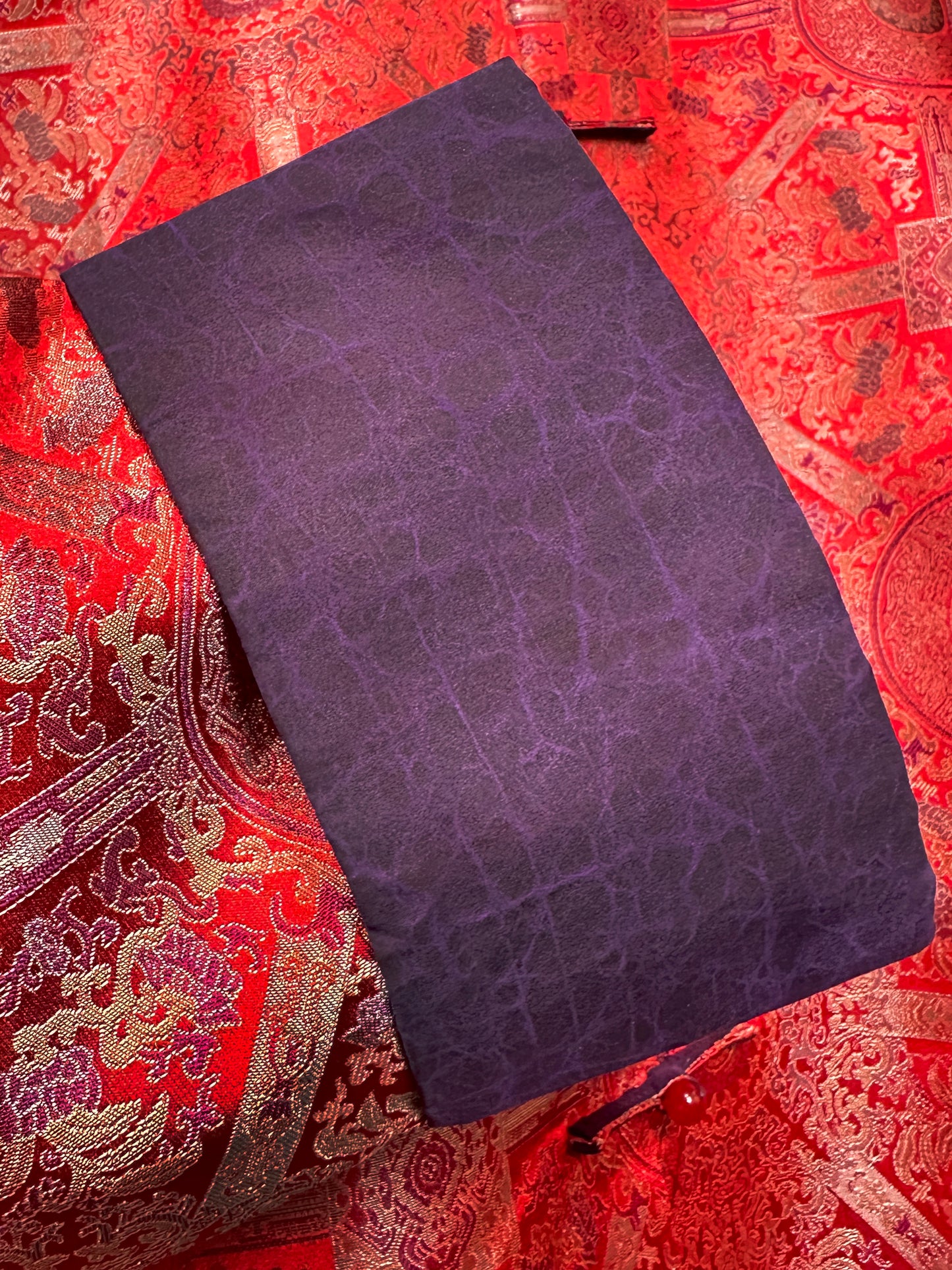 Song Brocade Coat・Red Bada Yun Color-blocked Design 红八大晕宋锦撞色外套