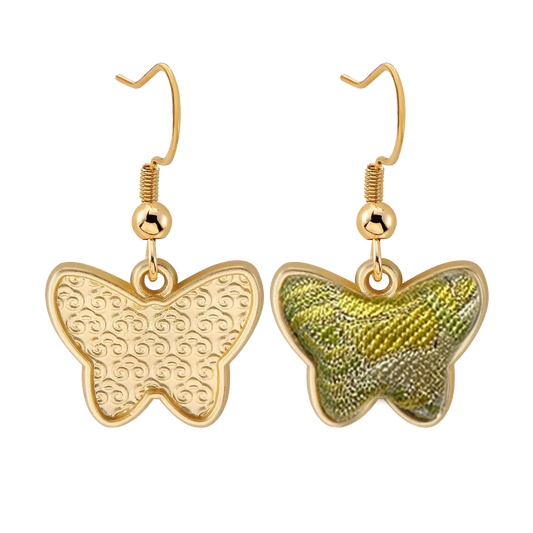 Song Brocade Handmade Earrings | Li Dexi・Monet Lotus Pond 钱小萍茉莉青梅宋锦手工耳环