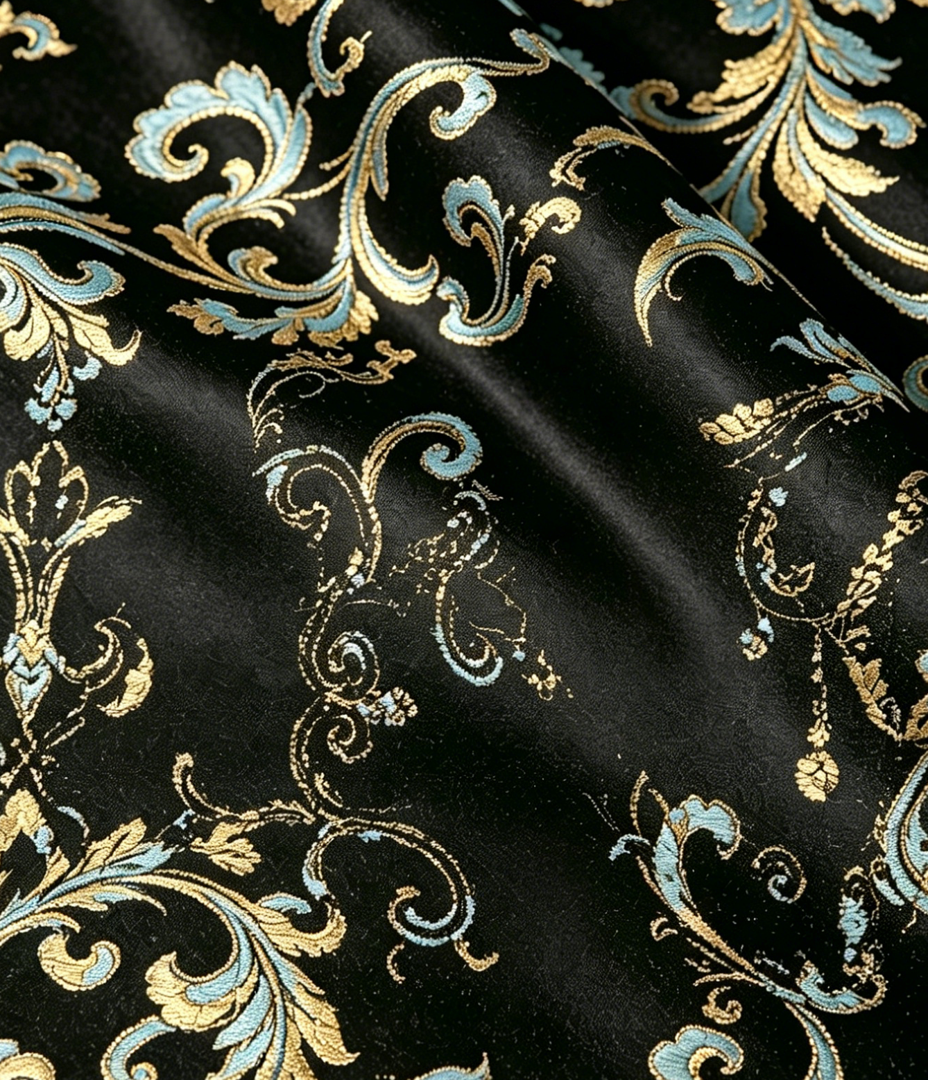 Interlocking Lotus Pattern Song Brocade Handbag 缠枝莲纹宋锦手提包