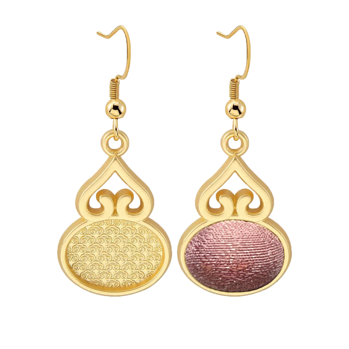 Song Brocade Earrings | Tale of the Rose, by Lu Meiying 陆美英玫瑰的故事宋锦耳环