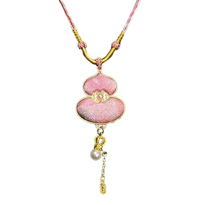 Rose Tale Song Brocade Necklace by Lu Meiying 陆美英玫瑰故事宋锦项链