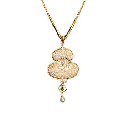 Ruyi & Victory Patterns Song Brocade Necklace · Shangjiukai 上久楷如意定胜宋锦项链