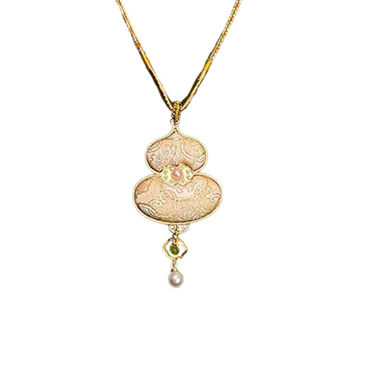 Ruyi & Victory Patterns Song Brocade Necklace · Shangjiukai 上久楷如意定胜宋锦项链