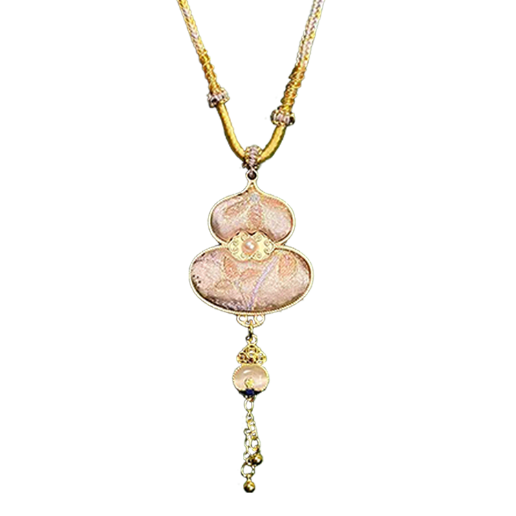 Colorful Butterflies Song Brocade Necklace · Shangjiukai 上久楷瑞彩蝶舞宋锦项链