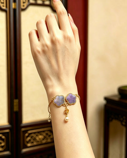 Yujiutian Purple Star Dream Song Brocade Bracelet | 御九天紫色星梦宋锦手链