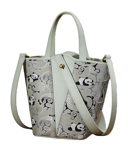 Eastern Han Panda Shu Brocade Handbag 东汉熊猫蜀锦手提包