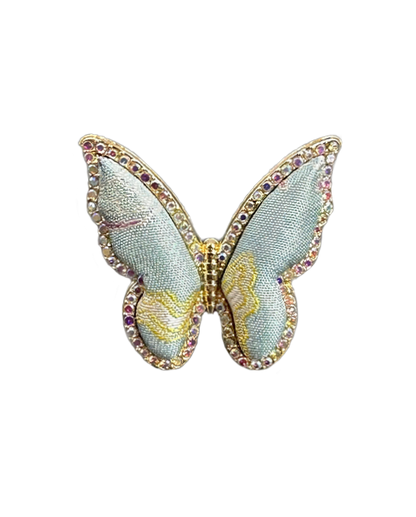 Qian Xiaoping Dragon-Horse Spirit Song Brocade Butterfly Ring | 钱小萍龙马精神纹宋锦蝴蝶戒指