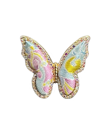 Qian Xiaoping Dragon-Horse Spirit Song Brocade Butterfly Ring | 钱小萍龙马精神纹宋锦蝴蝶戒指