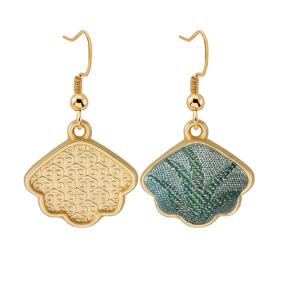 Song Brocade Handmade Earrings | Bright Spring Scenery 春和景明宋锦手工耳环