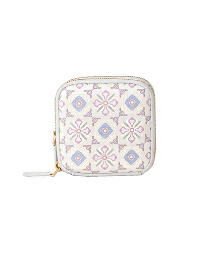 Multicolor Round Dragon Phoenix Lion Song Brocade Card Holder | 五彩团龙凤狮纹宋锦卡包