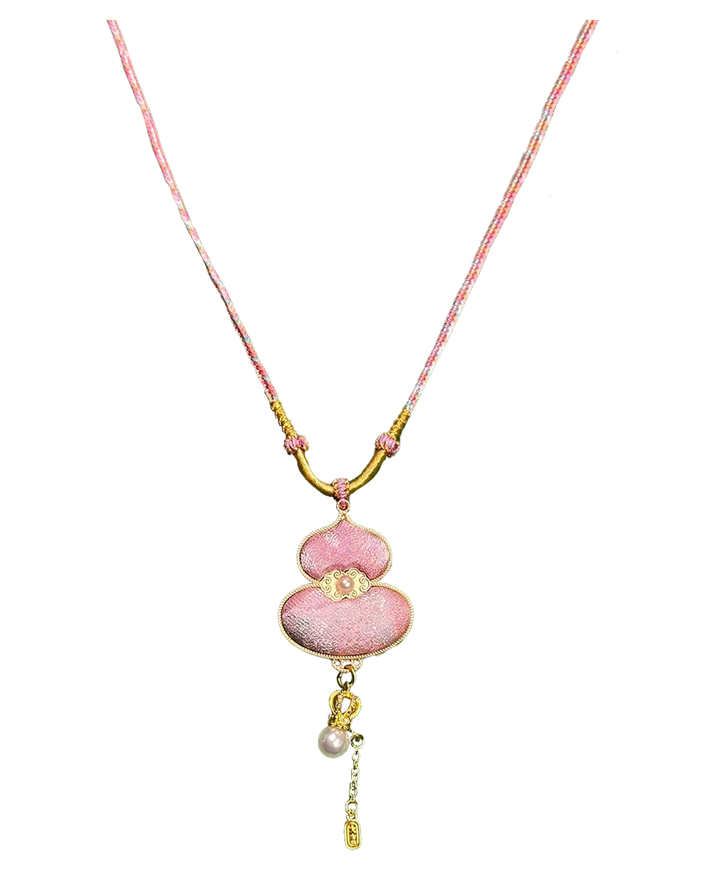 Rose Tale Song Brocade Necklace by Lu Meiying 陆美英玫瑰故事宋锦项链