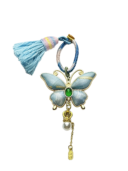 Qian Xiaoping "Dragon & Horse Spirit" Song Brocade Bag Charm 钱小萍龙马精神纹宋锦包挂