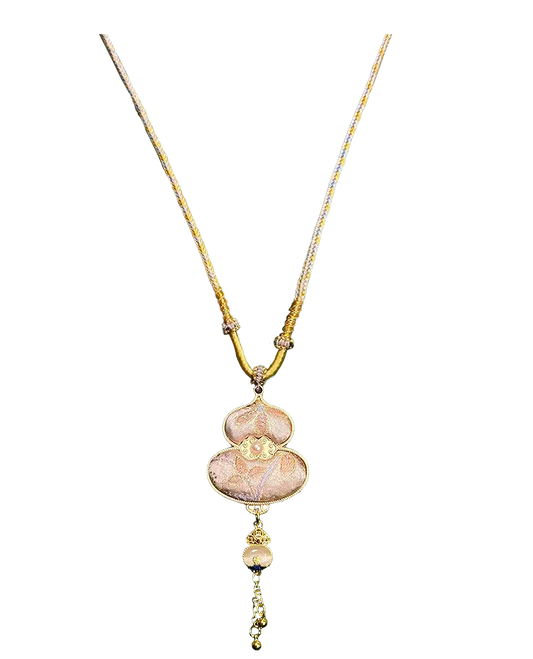 Colorful Butterflies Song Brocade Necklace · Shangjiukai 上久楷瑞彩蝶舞宋锦项链