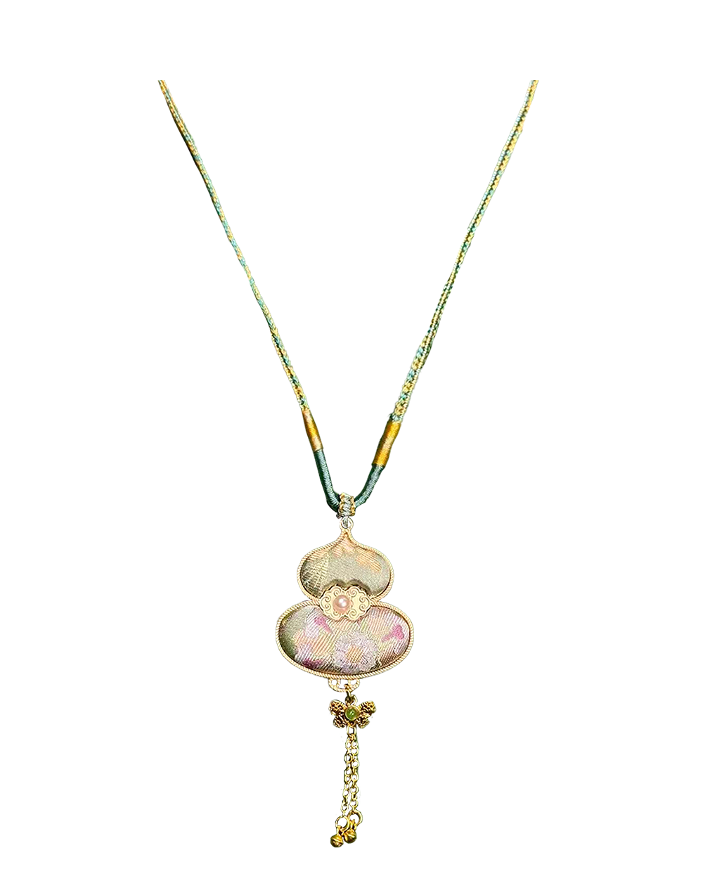 Twelve Flower Goddesses Song Brocade Necklace (Sudi) 苏地十二花神宋锦项链