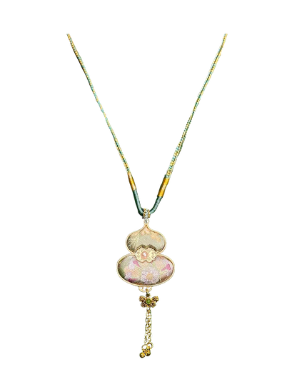 Twelve Flower Goddesses Song Brocade Necklace (Sudi) 苏地十二花神宋锦项链