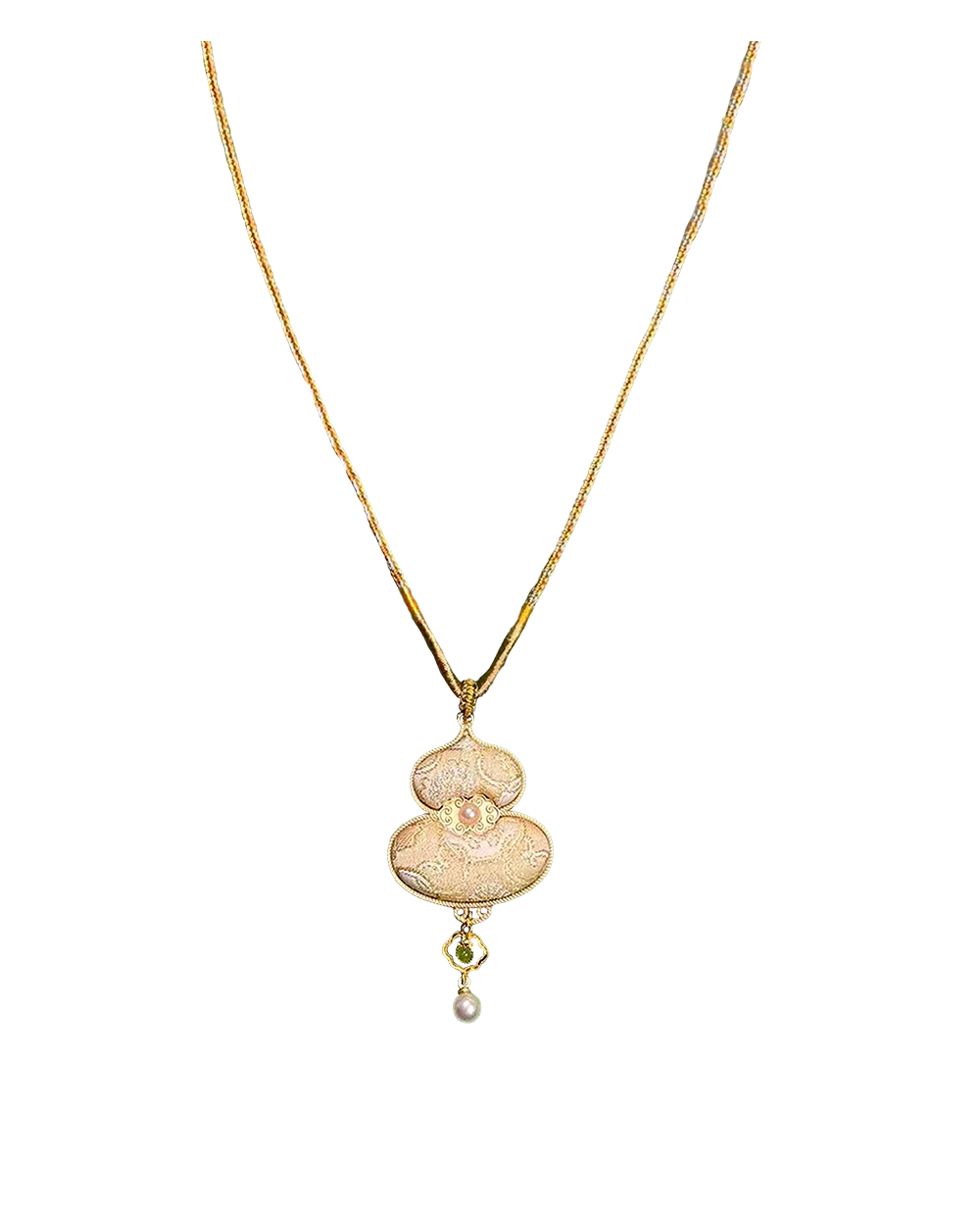 Ruyi & Victory Patterns Song Brocade Necklace · Shangjiukai 上久楷如意定胜宋锦项链