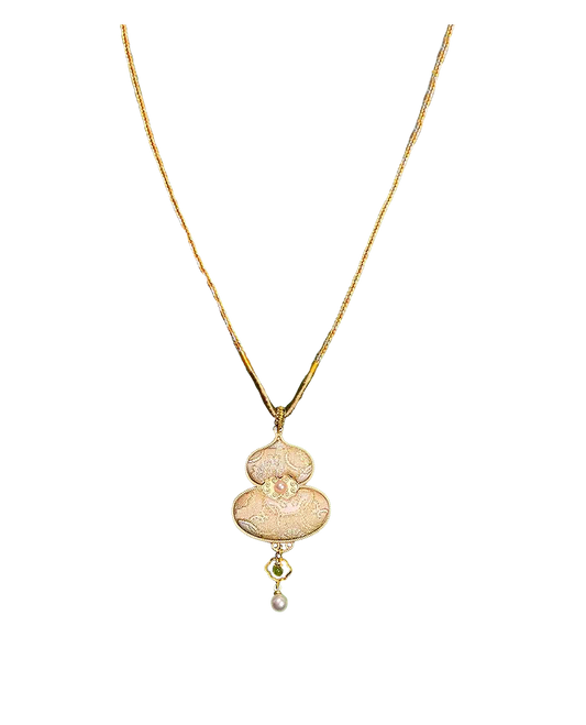 Ruyi & Victory Patterns Song Brocade Necklace · Shangjiukai 上久楷如意定胜宋锦项链