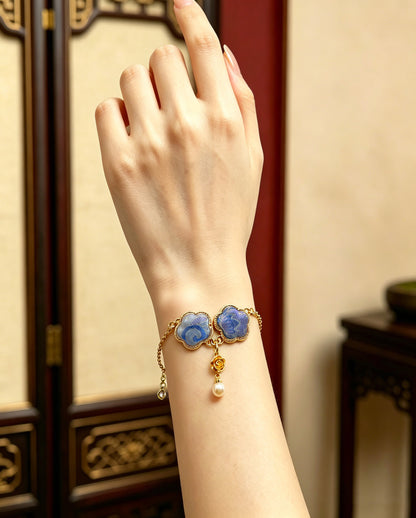 Zhang Guoquan Continuous Joy Song Brocade Bracelet | 张国权喜事连连宋锦手链