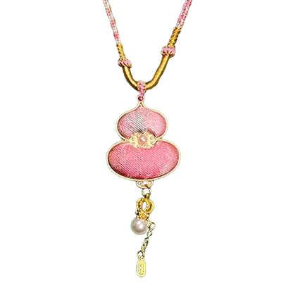 Rose Tale Song Brocade Necklace by Lu Meiying 陆美英玫瑰故事宋锦项链