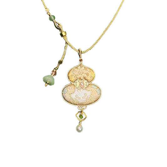 Ruyi & Victory Patterns Song Brocade Necklace · Shangjiukai 上久楷如意定胜宋锦项链