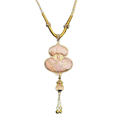 Colorful Butterflies Song Brocade Necklace · Shangjiukai 上久楷瑞彩蝶舞宋锦项链