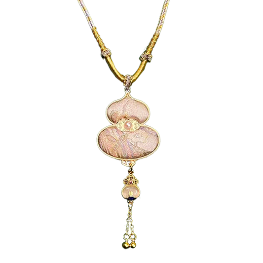 Colorful Butterflies Song Brocade Necklace · Shangjiukai 上久楷瑞彩蝶舞宋锦项链