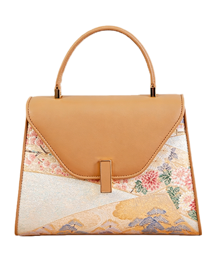 Wave Flower Pine Nishijin Weave Handbag | 澜花松西阵织手提包