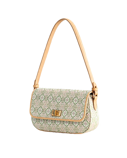 Shangjiukai Victory Motif Song Brocade Crossbody Bag | 上久楷定胜纹宋锦斜挎包