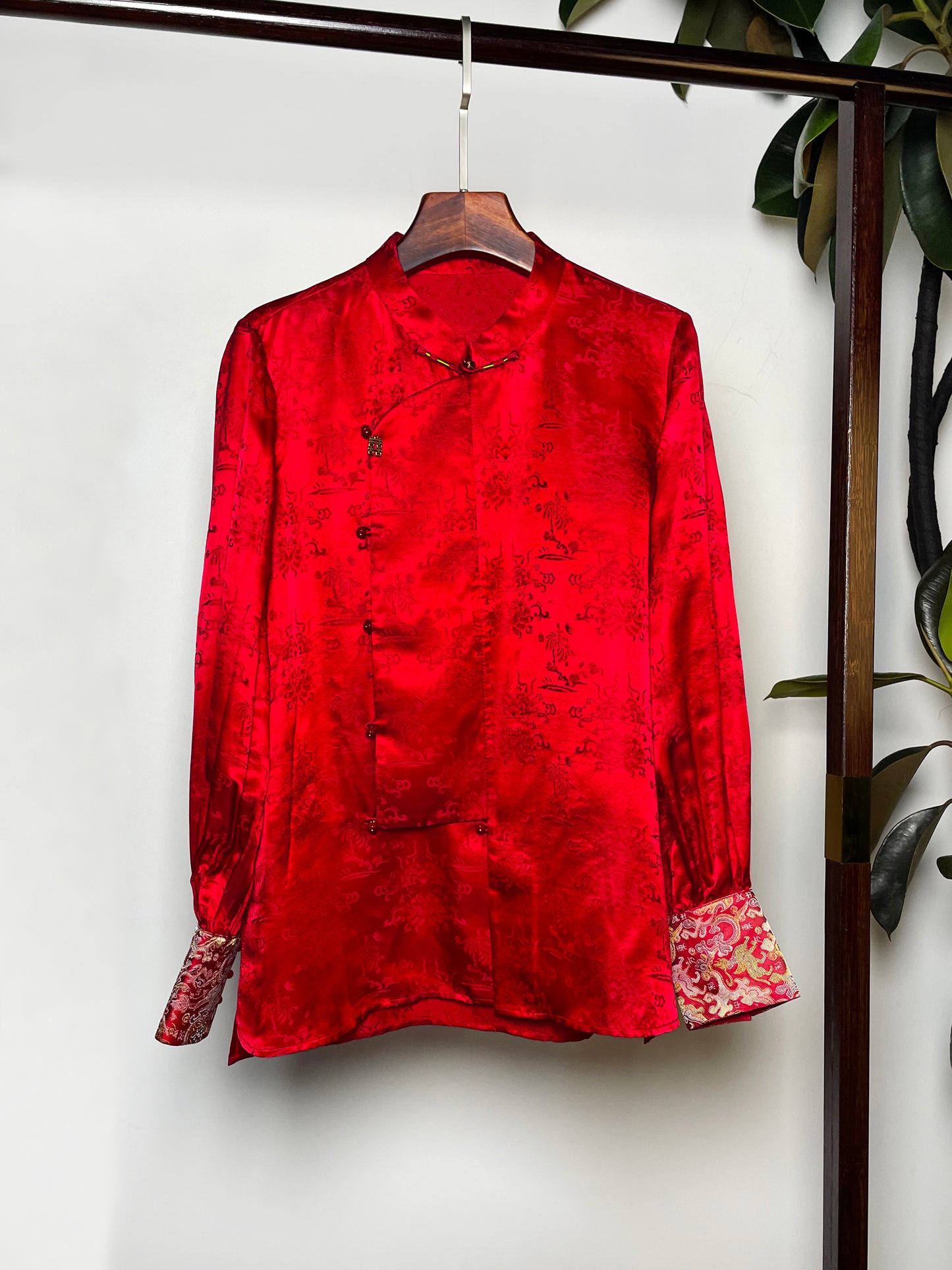 Mulberry Silk Jacquard Shirt・Double Happiness Motif 双禧临门桑蚕丝提花衬衫
