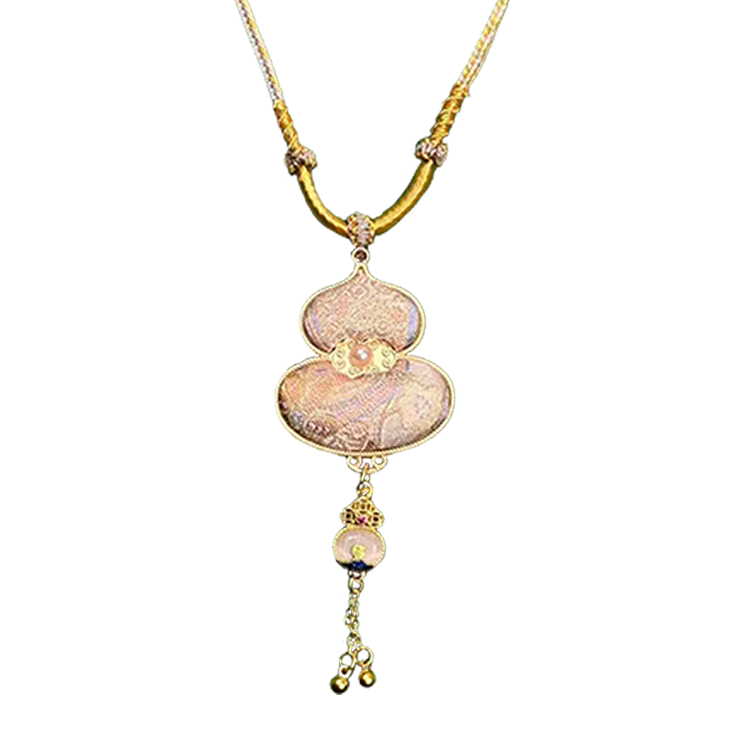Colorful Butterflies Song Brocade Necklace · Shangjiukai 上久楷瑞彩蝶舞宋锦项链