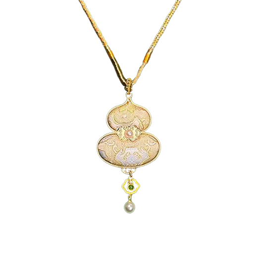 Ruyi & Victory Patterns Song Brocade Necklace · Shangjiukai 上久楷如意定胜宋锦项链