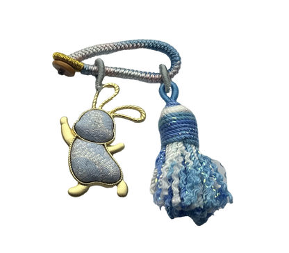 Li Dexi Auspicious Clouds & Snow Song Brocade Bag Charm 李德喜祥云瑞雪宋锦包挂