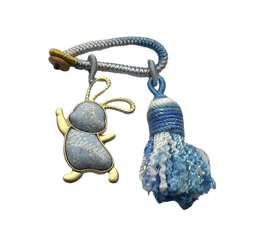 Li Dexi Auspicious Clouds & Snow Song Brocade Bag Charm 李德喜祥云瑞雪宋锦包挂