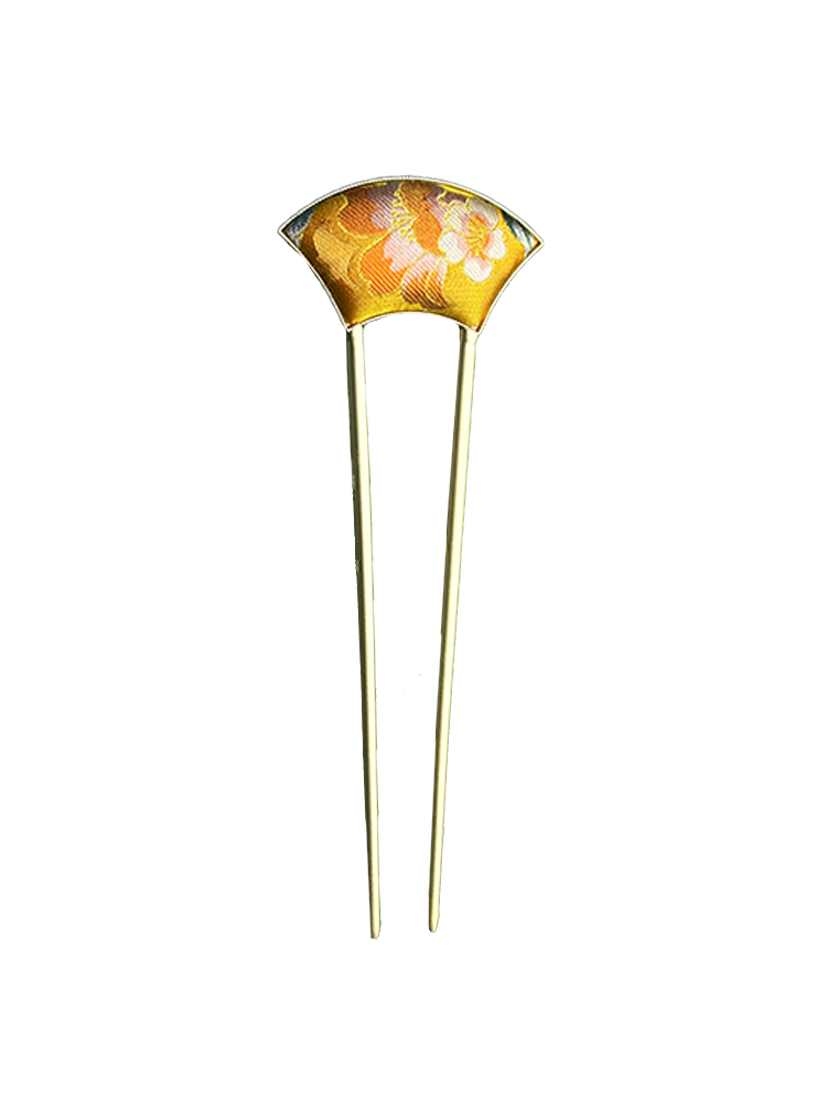 Butterflies Amid Blossoms Song Brocade Hairpin · Sanma 三马蝶恋花宋锦发簪