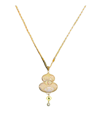 Ruyi & Victory Patterns Song Brocade Necklace · Shangjiukai 上久楷如意定胜宋锦项链