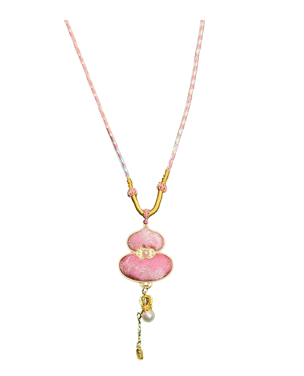 Rose Tale Song Brocade Necklace by Lu Meiying 陆美英玫瑰故事宋锦项链