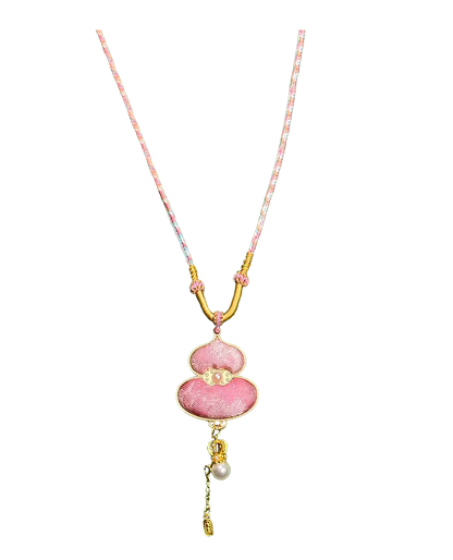 Rose Tale Song Brocade Necklace by Lu Meiying 陆美英玫瑰故事宋锦项链