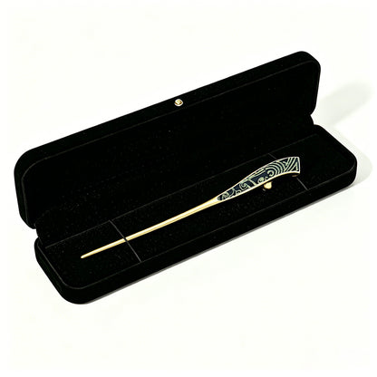 Strategies of the Warring States Song Brocade Hairpin · Shangjiukai 上久楷战国策宋锦发簪