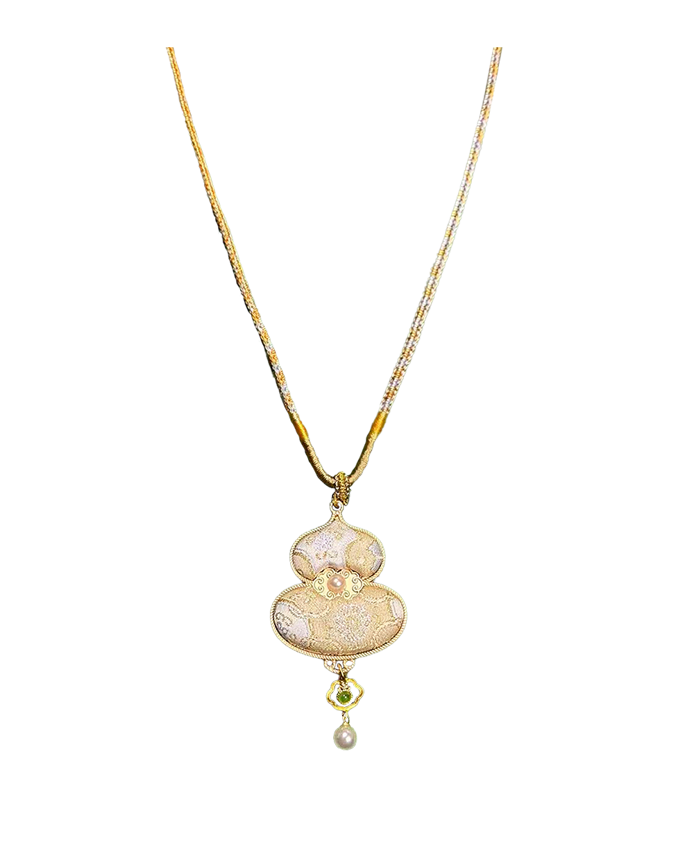 Ruyi & Victory Patterns Song Brocade Necklace · Shangjiukai 上久楷如意定胜宋锦项链