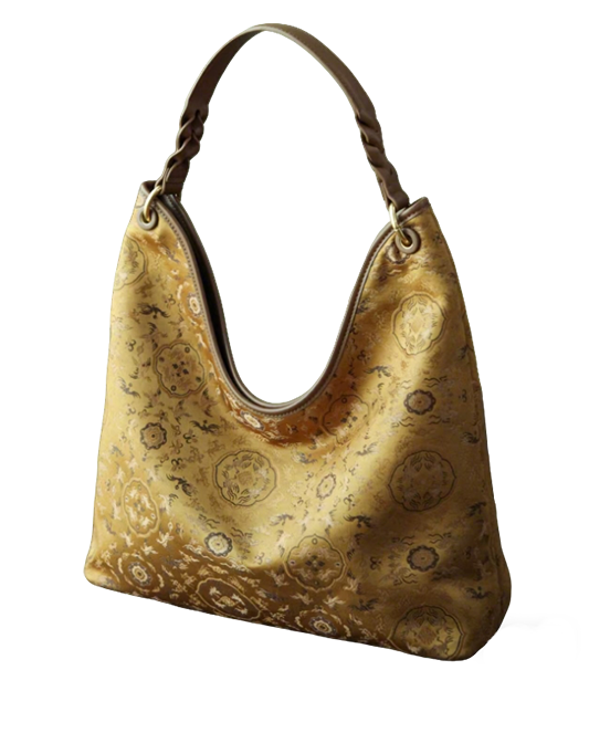 Crane & Deer in Spring Song Brocade Shoulder Bag 鹤鹿同春宋锦单肩包