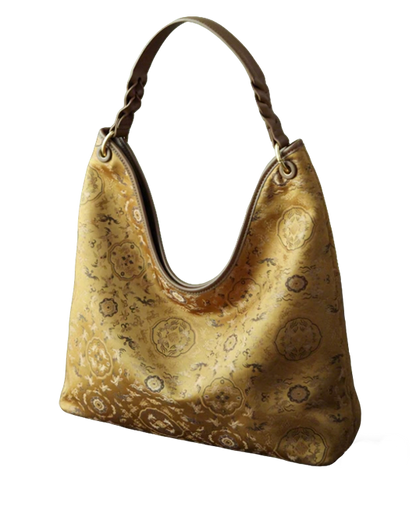 Crane & Deer in Spring Song Brocade Shoulder Bag 鹤鹿同春宋锦单肩包