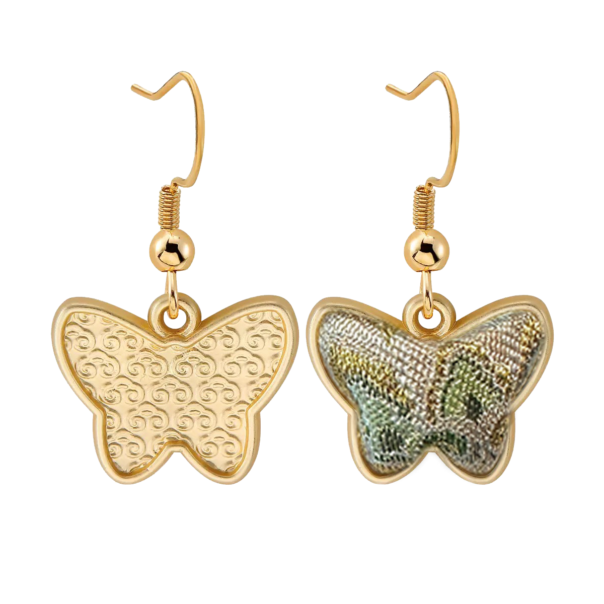 Song Brocade Handmade Earrings | Dunhuang Flying Apsara Rabbit 敦煌飞天兔宋锦手工耳环