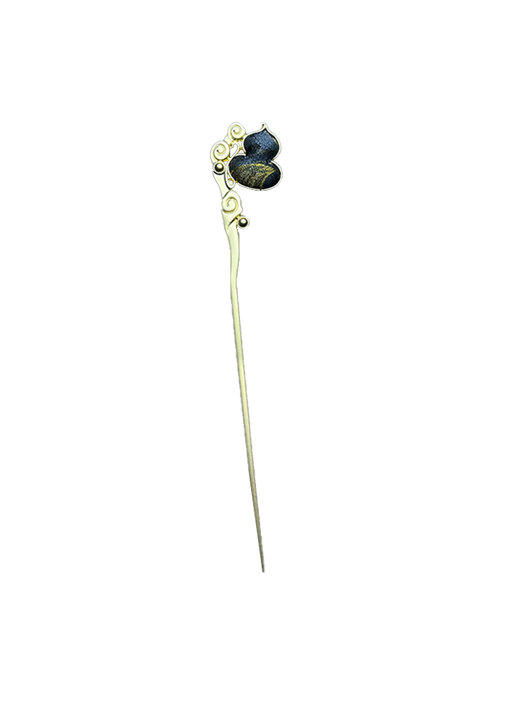 Tea Fragrance & Moonlit Lotus Pond Song Brocade Hairpin 茶香荷塘月色宋锦发簪
