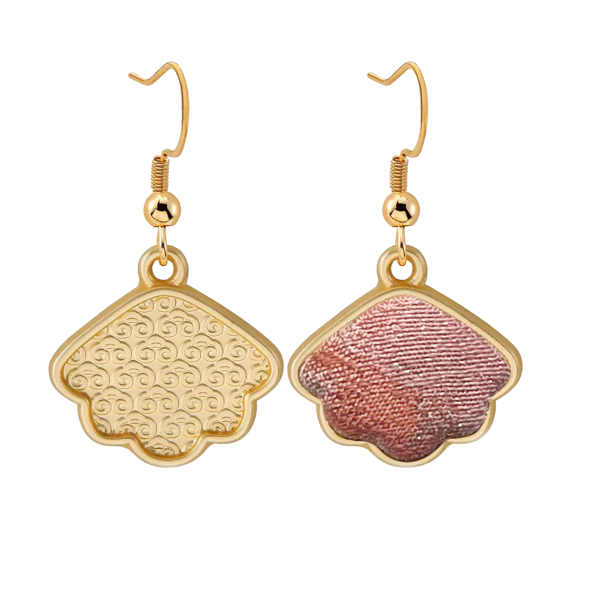 Song Brocade Earrings | Tale of the Rose, by Lu Meiying 陆美英玫瑰的故事宋锦耳环